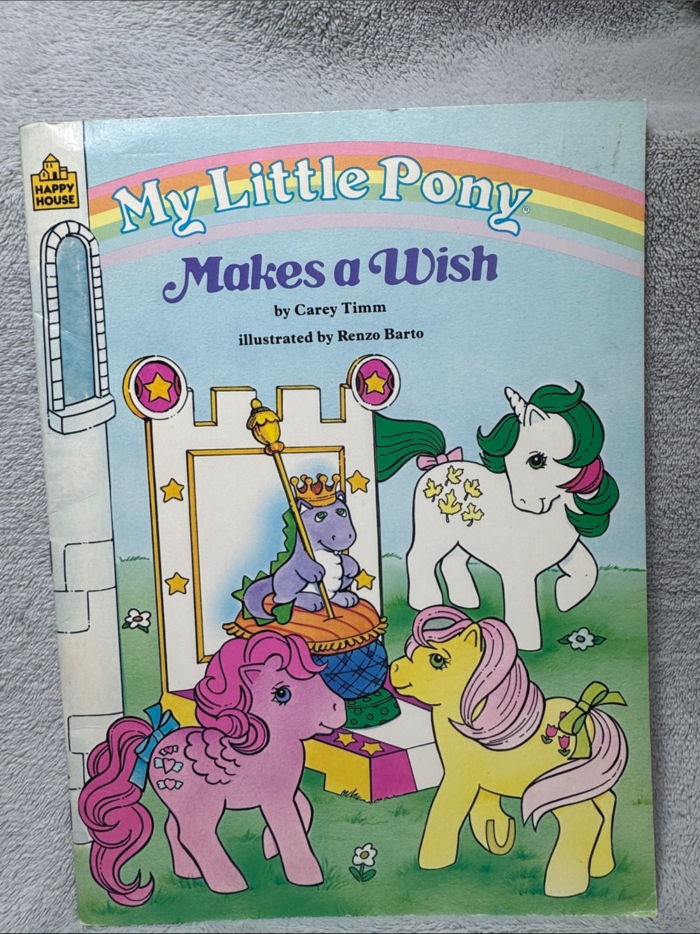 Vintage 1986 Happy House My Little Pony Makes a Wish Book
